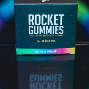 Rocket Gummies Mixed Fruit Squares 500MG